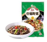 Mixed wild vegetables, healthy and nutritious vegetables, dried bamboo shoots, dried agaric 250g/bag, homemade pre made vegetables, side dishes, pickles, cold dishes, salads (4 bags)