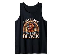 Mixed with Black Proud Black History Afro Woman Rainbow Tank Top