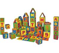 MIXEL 10 Tiles Kids Puzzle Play Mat, Non-Slip Surface, Soft And Comfortable, Interlocking Learning Alphabet, Ideal For Both Indoor And Outdoor Use, Multicolour