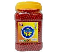 MIXEL 5000, 6mm, 0.12 Precision BB Pellets, Airsoft Gaming, Smooth Finish And Uniform Size, Indoor Shooting Ranges, Outdoor Battles, And Backyard Target Practice, (Red)