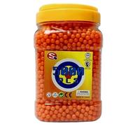 MIXEL 5000, 6mm, 0.12 Precision BB Pellets, Airsoft Gaming, Smooth Finish And Uniform Size, Indoor Shooting Ranges, Outdoor Battles, And Backyard Target Practice, (Orange)