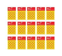 MIXEL 72 Shots, 8 Shot Plastic Disc Cap Refill Pack for Toy and Cap G-u-n-s, Safe, Plastic Disc Caps,Compatible with Most 8-Shot Toy G-un-s, Perfect for Kids’ Pretend Play, Joy, Play. (15 PCS)
