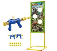 MIXEL Air Powered Shooting Game Toy, Shooting Range Up To 30 Feet, Easy To Set Up & Use, Best Gift Idea For Kids, Indoor And Outdoor