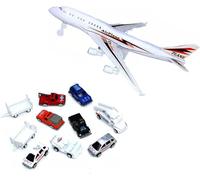 MIXEL Airport Play Set for Kids, Airport Police Car, Airline Cargo Vehicle, Educational Airport Experience, Realistic Airport Vehicles, Great Birthday Gift