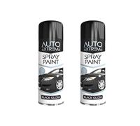MIXEL All-Purpose Black Gloss Aerosol Spray, Long-Lasting Protection, Quick Drying, Preventing Rust And Wear, Smooth And Durable Coating, 250 ML (2PCS)