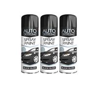 MIXEL All-Purpose Black Gloss Aerosol Spray, Long-Lasting Protection, Quick Drying, Preventing Rust And Wear, Smooth And Durable Coating, 250 ML (3PCS)