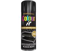 MIXEL All Purpose Black Matte Spray Paint, Quick Drying, Non Cracking, Durable And Matte Finish, Easy To Use, Interior And Exterior Use On Metal, Plastic, Wood, 250ml (1Pcs)