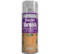 MIXEL All Purpose Yacht Varnish, Professional Gloss Finish Spray Wood Colour Paint, Interior and Exterior Application, Fast Drying Sealer, Easy to Apply, 400ml (Pack of 1)