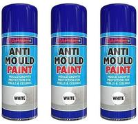 MIXEL Anti Mould White Paint, Mould Growth Protection for Walls & Ceilings, Preservative Surface Effect, 3-In-1 Action, Excellent Coverage And Adhesion, 400 ml (3 PCS)