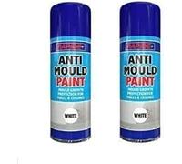 MIXEL Anti Mould White Paint, Mould Growth Protection for Walls & Ceilings, Preservative Surface Effect, 3-In-1 Action, Excellent Coverage And Adhesion, 400 ml (2 PCS)
