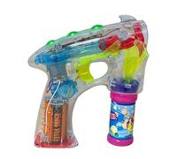 MIXEL Automatic Bubble Ray G-U-N, Flashing LED Light, Battery Operated, Comfortable Grip, Lightweight, Ergonomic Design, Perfect For Outdoor Play (1 Pcs)