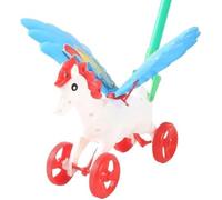 MIXEL Baby Hand Pushing Horse Toy, Comfortable Grip Handles, Hand-Eye Coordination, Durable Construction, Encourages Active Play, Enhances Coordination, Motor Skills Development