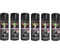MIXEL Black Colour Satin Spray Paint, Durable And Satin Finish, Non Cracking, Quick Drying, Easy To Use, Interior And Exterior Use On Metal, Plastic, Wood, 250ml
