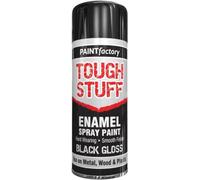 MIXEL Black Gloss Enamel Spray Paint, Tough And Durable, Smooth Finish, Non Cracking, Quick Drying, Long-Lasting Protection, Ideal Use On Metal, Wood, Plastic, 400ml (1Pcs)