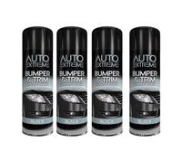MIXEL Bumper And Trim Black Spray Paint, Quick-Drying Formula, Easy-To-Apply, Perfect For Furniture, Metal, Wood, Plastic, Lightweight And Portable, 300ml, (4 Pcs)