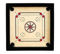 MIXEL Carrom Board Game for Kids, Durable Wooden Construction with Coins, Smooth Gloss Finish Indoor Family Game for Fun, Learning & Skill Development
