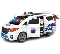 MIXEL Children Police Vehicle Toys, LED Light, Pull Back Mechanism, Sleek & Modern, Flashing Light, Open The Door Automatically, Fun Toy for kids