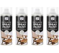 MIXEL Clear Lacquer Spray Paint, Easy To Apply, Quick-Drying Formula, Ideal For Craft Projects, DIY Home Décor, Wood, Metal, Plastic, Indoor And Outdoor Use, 400ml, (4 Pcs)