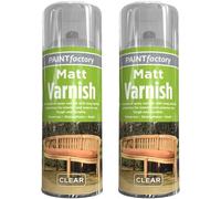 MIXEL Clear Varnish Spray Paint, Matte Finish, Tough and Durable, Long Lasting Performance, Easy to Use, Interior and Exterior Use Wooden Furniture, Cabinets, 200ml (2pcs)