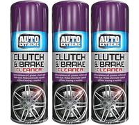 MIXEL Clutch & Brake Cleaner, Fast-Drying, Effectively Removes Dirt, Grease, Oil, Brake Dust, Ideal For Mechanic Use Or DIY Repairs, Quick And Easy Application, 400ml, (3 Pcs)