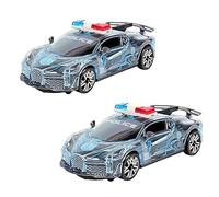MIXEL Colorful Pullback Mini Police Toy Cars, Pullback Mechanism, Vibrant Colour, Versatile, and Fun Play, Engaging for All Ages, Black, (2 Pcs)
