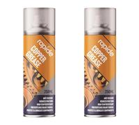 MIXEL Copper Grease Spray, Fast-Drying Formula, DIY Projects, Ensures Long-Lasting Protection On Metal Parts, Bearings, Bolts, Ideal For Automotive, Industrial, Domestic Use, 250ml, (2 Pcs)