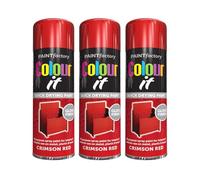 MIXEL Crimson Red Gloss Spray Paint, Quick Drying, DIY Enthusiasts, Easy-To-Use, Perfect For Wood, Metal, Plastic, Ceramics, Indoor And Outdoor Use, 250ml, (3 Pcs)