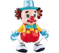 MIXEL Dancing Clown Toy, circus-themed music, Vibrant Colors, Interactive and engaging, Simple Battery Operation, Twirls, Spins, And Grooves Effortless Fun Toy For Kids, Portable & Lightweight,
