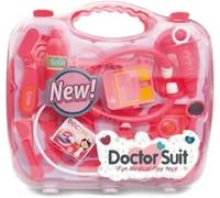 MIXEL Doctor Play Set Toy, Durable and Portable Carry Case, Complete Medical Kit, Realistic Tools, Pretend Play, Little Doctor Set, Educational Toy, Easy to Use, Red