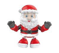 MIXEL Electric Dancing Santa Claus Toy, Musical Light-Up Christmas Robot with Sound, Moves & LED Effects, Party Decoration, Xmas Entertainment.