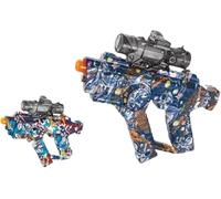 MIXEL Electric Gel Ball Blaster G-U-N Toy, 2-In-1 Dual Mode, Rechargeable Battery, Shooting Elite, Outdoor Shooting Game, Assorted Colour