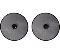 MIXEL Frying Pan Splatter Guard, Fine Mesh with Knob, Oil Splatter Screen, Protection Lid, Stainless Steel, Kitchen Accessory, Black, Versatile Use, 19CM (2 PCS)