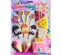 MIXEL Fun Tableware Ice Cream And Fast Food Toy Set, Adorable Food Accessories, Vibrant Colour, Eye Catching Design, Pretend Play Set, Promote Imagination And Creativity