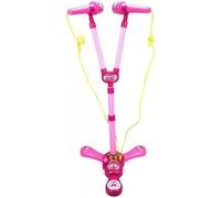 MIXEL Girls Pink Twin Microphone Karaoke, Dual Microphone Setup, Adjustable Stand, Flashing Lights and Music, Portable & Lightweight Design, Easy with Simple Use, Singalong Toy