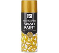 MIXEL Gold Metallic Spray, Fast Drying, Long-Lasting Durability, Ideal for Crafting, Home Décor, DIY Projects, Wood, Metal, Plastic, Ceramic, Easy to Apply, 400ml, (1 Pcs)