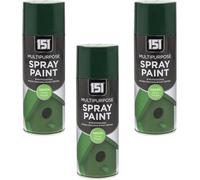 MIXEL Green Gloss Spray Paint, Quick-Drying Formula, Easy to Apply, Perfect for Metal, Wood, Plastic, DIY Projects, Crafts, Home Décor, Indoor and Outdoor Use, 400ml, (3 Pcs)