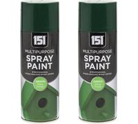 MIXEL Green Gloss Spray Paint, Quick-Drying Formula, Easy to Apply, Perfect for Metal, Wood, Plastic, DIY Projects, Crafts, Home Décor, Indoor and Outdoor Use, 400ml, (2 Pcs)