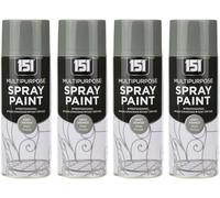 MIXEL Grey Primer Matt Spray Paint, Quick-Drying, Easy to Apply, DIY Enthusiasts, Crafting, Perfect for Wood, Metal, Plastic, Interior and Exterior Use, 400ml, (4 Pcs)