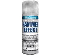 MIXEL Hammer Effect Silver Spray Paint, Quick Drying Formula, Easy to Apply, Ideal for Metal, Wood, Plastics, Perfect for DIY Projects, Home Improvement, 400ml, (1 Pcs)