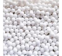MIXEL High Grade 6mm Bb Pellets, Highly Polished Shooting Pellets, Hard Plastic Bullets, Shooting Sport, Biodegradable Plastic, (Pack Of 1, 1000 Bullets) (Plain White)