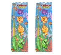 MIXEL Hook A Fish Game, Enhance Hand-Eye Coordination, Encourage Imaginative and Creative Play, Durable Fish Pieces, Compact And Portable, Fine Motor Skills, Long-Lasting Fun, (2 Pcs)