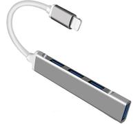 MIXEL HSX-CP032 Lightening To 4port USB Hub, Fast Charging, Time-Saving, Compact And Portable Design, Durable Construction, Heat Resistance