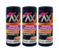 MIXEL Interior Cleaning Wipes High Gloss, Fast-Acting, Hygienic, Streak-Free, Long-Lasting Shine, Effortlessly Removing Dust, Dirt, Fingerprints, Easy-To-Use Wipes, Non-Sticky, (3 Pcs)