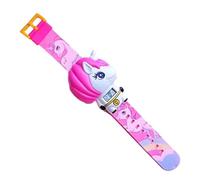 MIXEL Kids Unicorn Watch, Vibrant Colour, Eye-Catching Design, Adorable Face-Changing Timepiece, Durable Construction, Compact and Portable, Ideal Birthday Gift, Pink