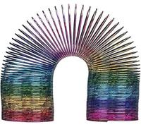 MIXEL Large Rainbow Magic Bouncy Spring, Vibrant Colourful Design, Fidget and Sensory Toy, Stretching Bouncing Funny Toy, Spring Coil Fun Kids Toy, Party Favor