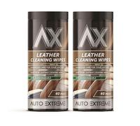 MIXEL Leather Cleaning Wipes, Streak-Free Shine, Effortlessly Removing Dirt, Dust, Grime, Long-Lasting Freshness, Multi-Purpose Use, Quick Clean, Perfect For Car Seats, Sofas, Shoes, Jackets, (2 Pcs)