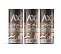 MIXEL Leather Cleaning Wipes, Streak-Free Shine, Effortlessly Removing Dirt, Dust, Grime, Long-Lasting Freshness, Multi-Purpose Use, Quick Clean, Perfect For Car Seats, Sofas, Shoes, Jackets, (3 Pcs)
