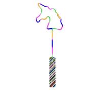 MIXEL LED Unicorn Wand for Kids, Light-Up Rainbow Glow Wand with Magical Unicorn Topper, Party Favour, Costume Accessory & Festival Toy for Girls & Boys (1 PCS)
