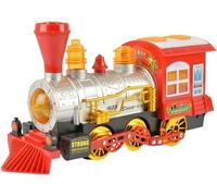 MIXEL Locomotive Train Engine Toy Set, Bubble Blowing Machine, Lights And Sound Battery Powered, Constant Motion, Kid-Friendly Design, For Kids