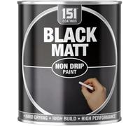 MIXEL Matt Black Non-Drip Paint, Quick-Drying, Long-Lasting Protection, Perfect For Walls, Wood, Metal, DIY Projects, Home Renovations, Interior And Exterior Use, 300ml, (1 Pcs)